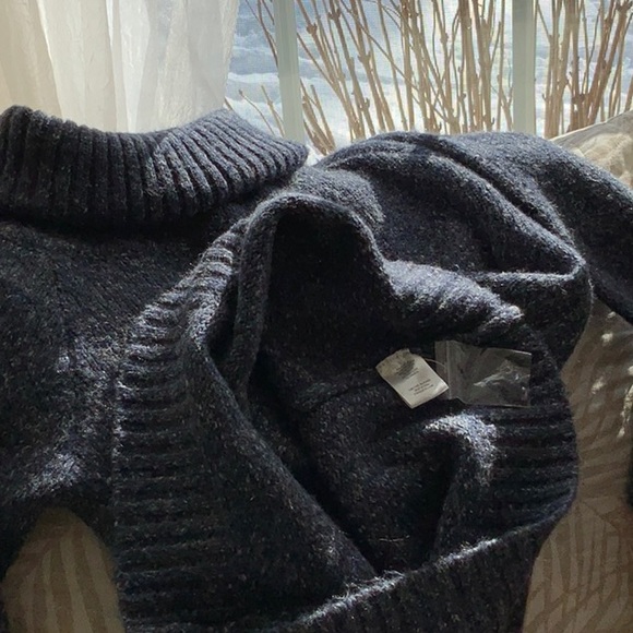 Blue Pullover Sweater -Cowl - S/P - Orb Life - Picture 9 of 10